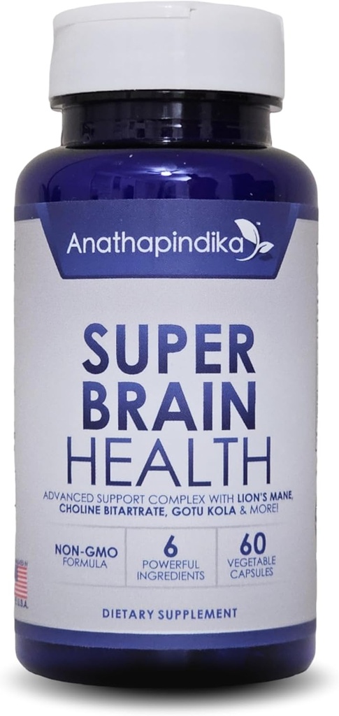 大脑健康 Nootropic 补充狮子的Mane 200mg Gotu Kola 200mg Choline 80mg Beetbroot 100mg Skullcap 400mg 用于记忆焦点 Notropic 和脑雾