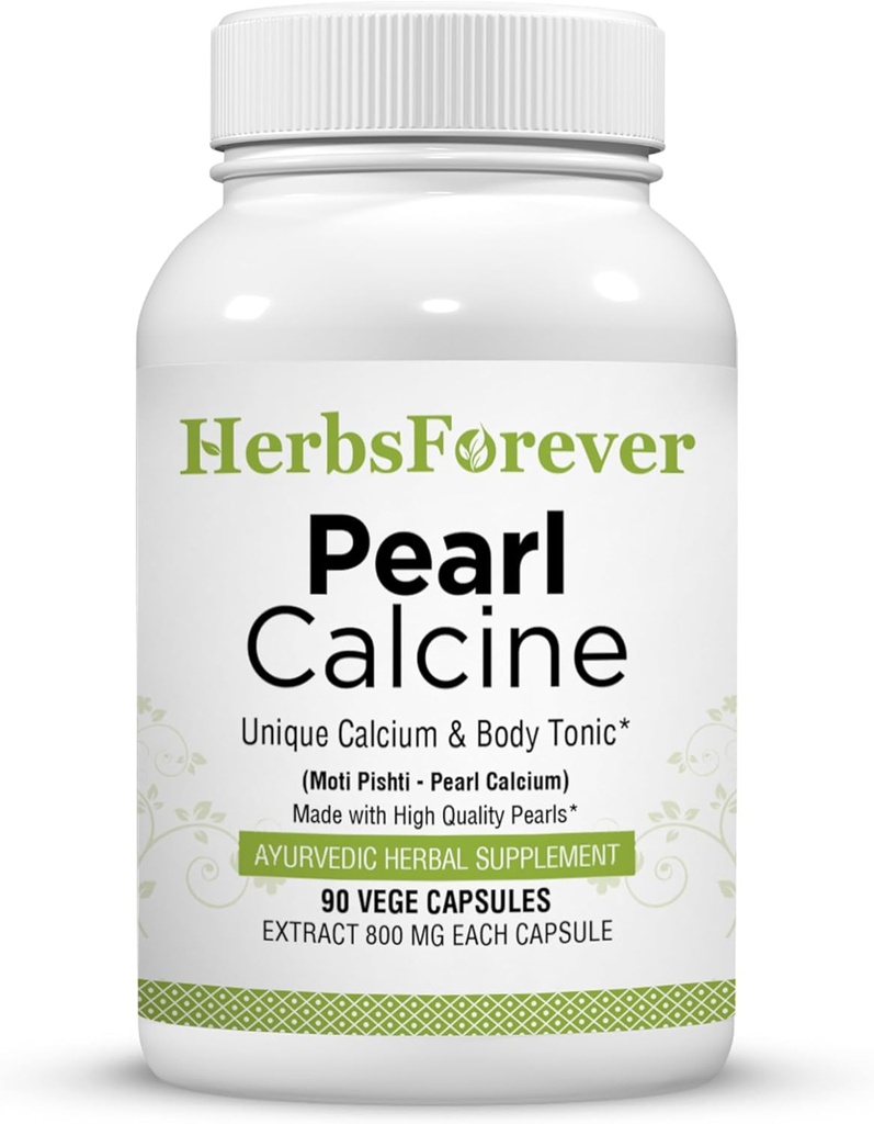草本植物 珍珠 Calcine Capsules Bone 补充品 促进健康骨骼和强齿 90 Capsules