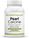 草本植物 珍珠 Calcine Capsules Bone 补充品 促进健康骨骼和强齿 90 Capsules
