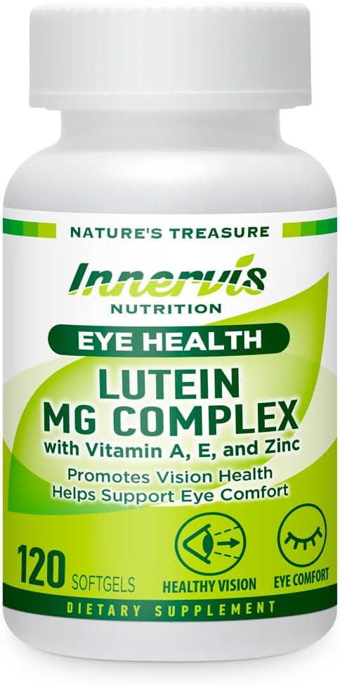 Lutein & Magnesium – 眼部健康与舒适支持,抗氧化剂,120软胶
