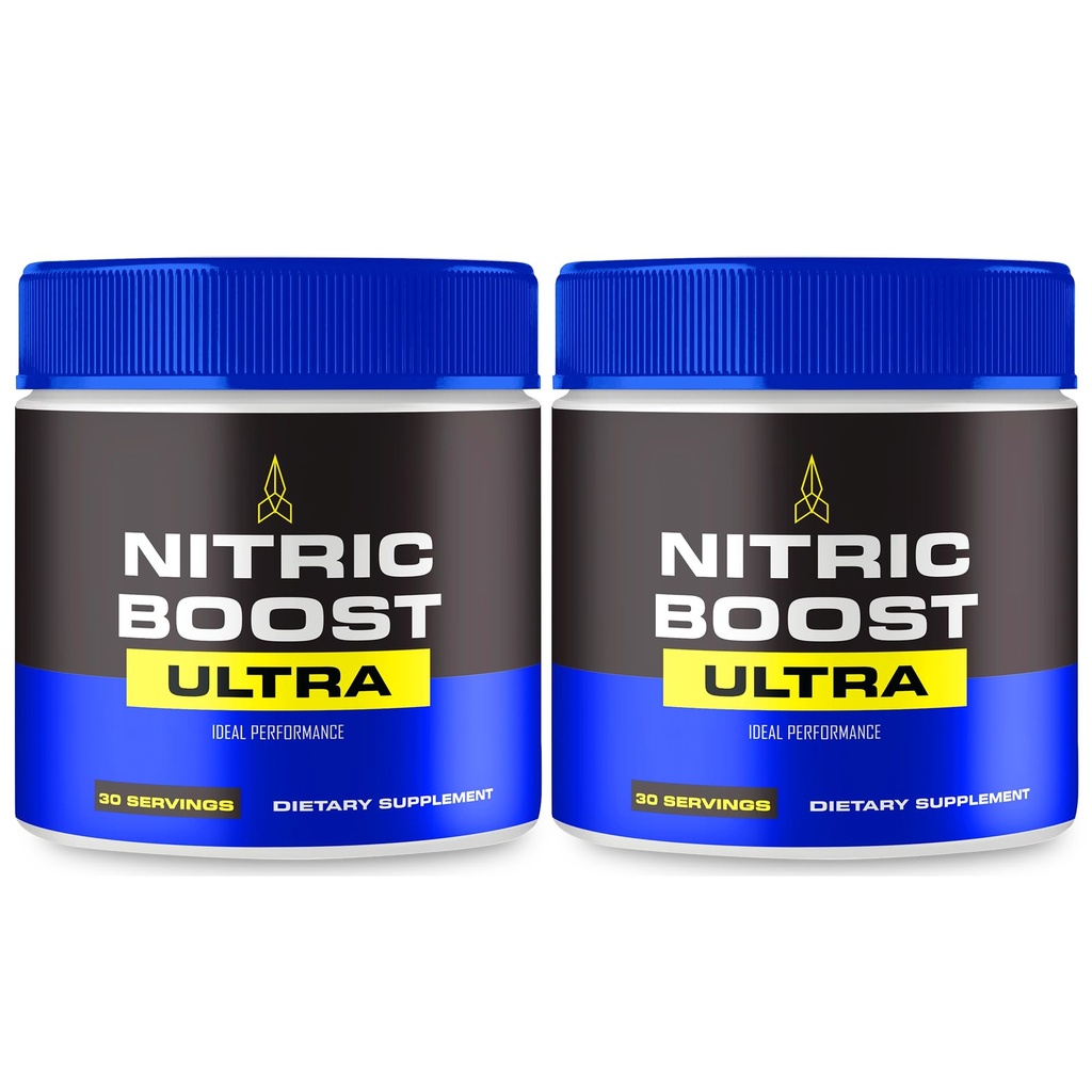 Nitric Boost Ultra粉剂,支持能量水平和血液流的NitricBoost官方公式 - 最大强度,Nitric Booster Ultra BCAA,NitricBoost Ultra粉剂支持审查(2包)