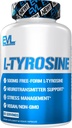 L Tyrosine 500mg Capsules 营养 L-Tyrosine 补充氨基酸,用于能源重点和Mood支持 - 认知性能的诺诺氏大脑支持补充 - 60种服务