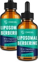 Liposomal Berberine HCL 液滴 – 高级 12in-1 草药配方 锡兰桂,苦瓜,绿茶等 – 4 Fl Oz