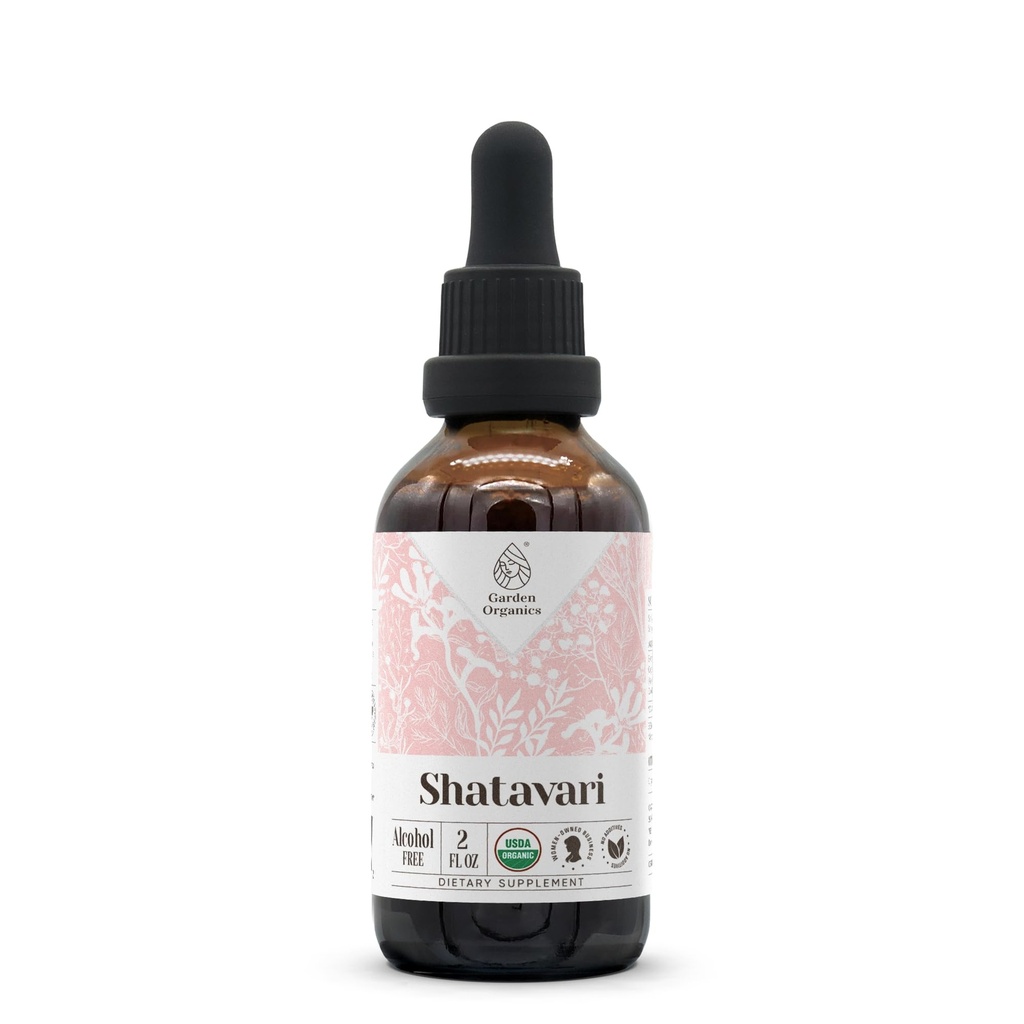 Shatavari USDA 有机酒精无酒精提取 QQ 饮食补充, 高剂量丁香 QQ 天然认证 有机沙塔瓦里( Asparagus raemosus) 干根(2 oz)