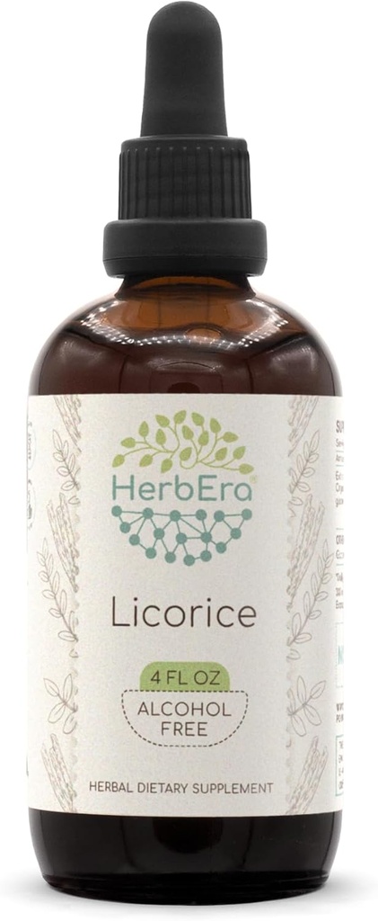 HerbEra Licorise B120 无酒精草药提取剂 丁香, (Kan tsau, Glycyrrhiza Glabra) (4 fl oz)