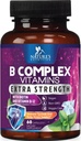 B 复合维生素 Capsules - 含有维生素 B12 B6 B100 C 生物素 Folate & Folic Acid - 补充心,脑,神经支持 - 超完整 B- 复合物 免疫和能量支持 - 60 Capsules