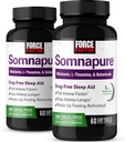FORCE FACTOR Somnapure Softgels 2-Pack Sleep Asleep Asfaster, stay Asleep Longer, Wake Up 刷新, 成人睡眠 Ashwagandha, Valerian Root, 120 软胶