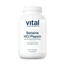 支持蛋白质消化和营养吸收的重要营养素 Betaine HCL Pepsin 配有 Gentian root 提取 QQ 消化酶公式 * * + Gluten, 乳品, 豆类自由 → 225 Capsules