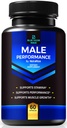 蓝色维戈尔 Max Pills for Men, 男性健身全自然公式和体育场,Premium Capsules for Daily Nature, Performance and Energy, 官方补编 人类评论(60 Capsules)