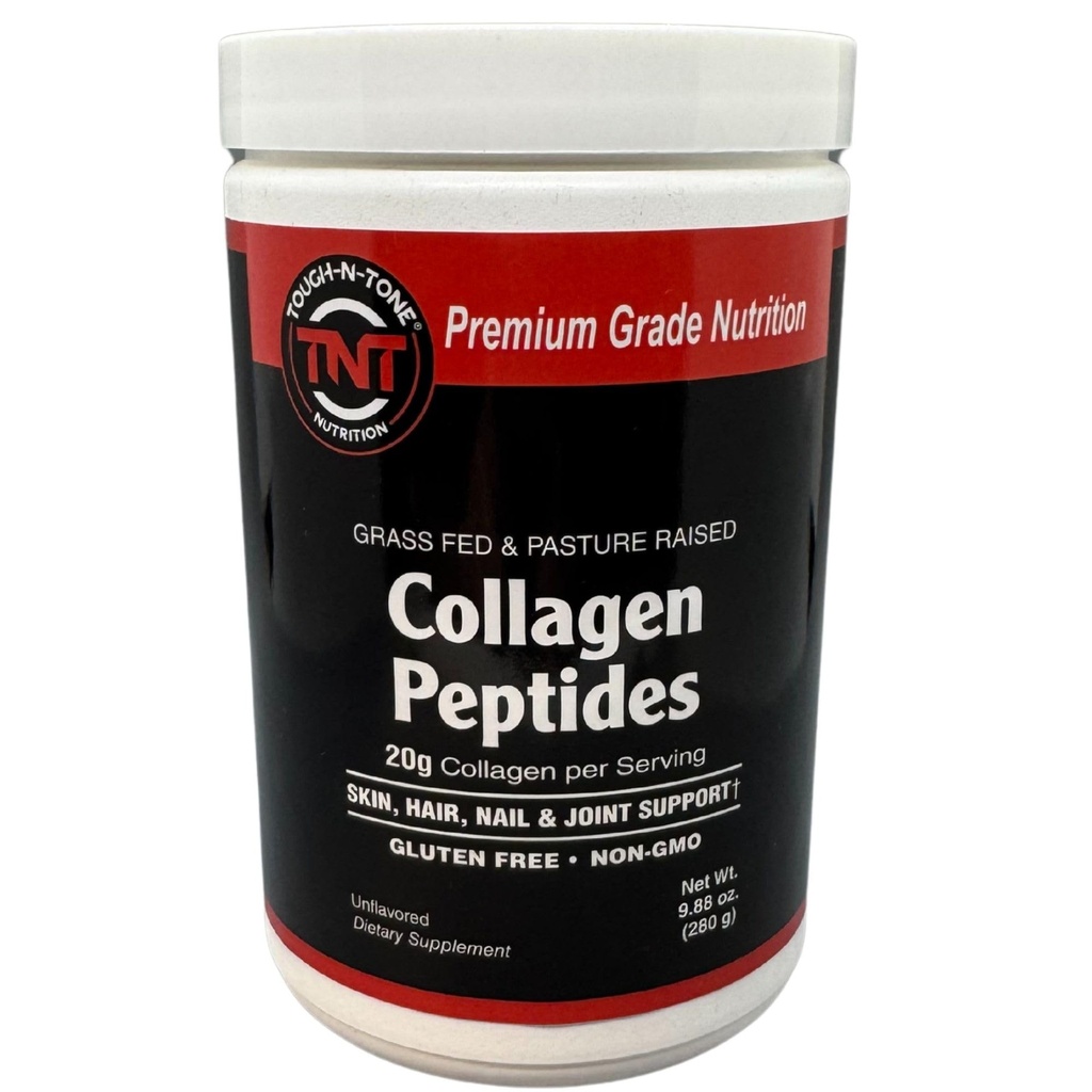Tugh-N-TONE Collagen Peptides Powder – Grass-Fed, 280g → 20g 蛋白质每服一次,不美味,非GMO,无葡萄糖,无乳制品,无甜菜或填料 – 支持皮肤,毛发和消化卫生