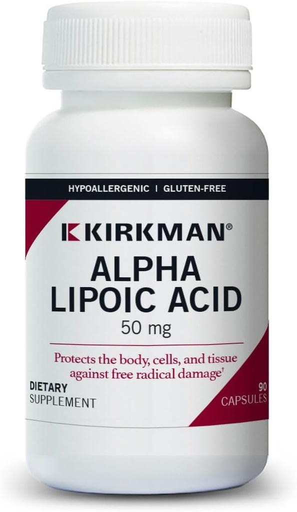 Kirkman - Alpha Lipoic Acid 50 mg - 90 capsules - 强抗氧化剂 - 防范有害的激进剂 - 致伪剂