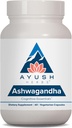 Ayush Herbs Ashwagandha Capsules - Ashwagandha for Men and Women, Ashwagandha 补充品,纯 Ashwagandha 根粉治疗压力,每药500毫克 - 60个蔬菜卡普莱(1个计数)