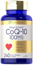 Carlyle CoQ10 100mg → 240 Softgels → Mega Q-Sorb Coenzyme Q- 10 → 与黑胡椒提取 → Non-GMO, Gluten 免费补充