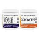 Host Defence Bundle with Lion's Mane Powder,3.5 oz & Cordyceps Powder,3.5 oz - 支持脑健康,记忆和焦点 - 支持免疫健康与能源*