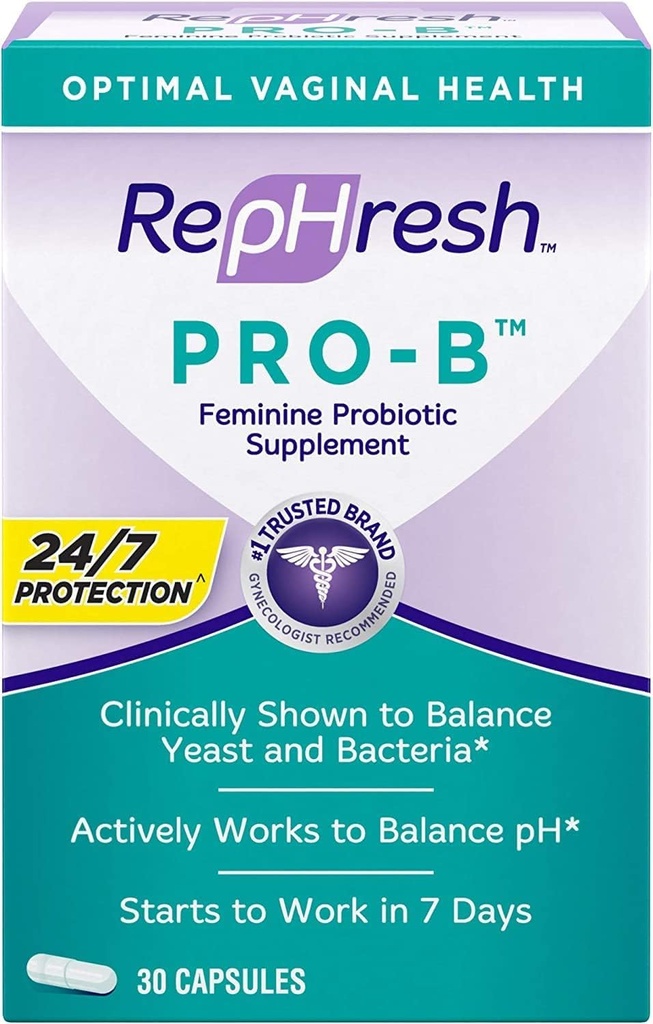 Rephresh Pro-B Probiotic Femine 补编,30 Capsules (第3包)