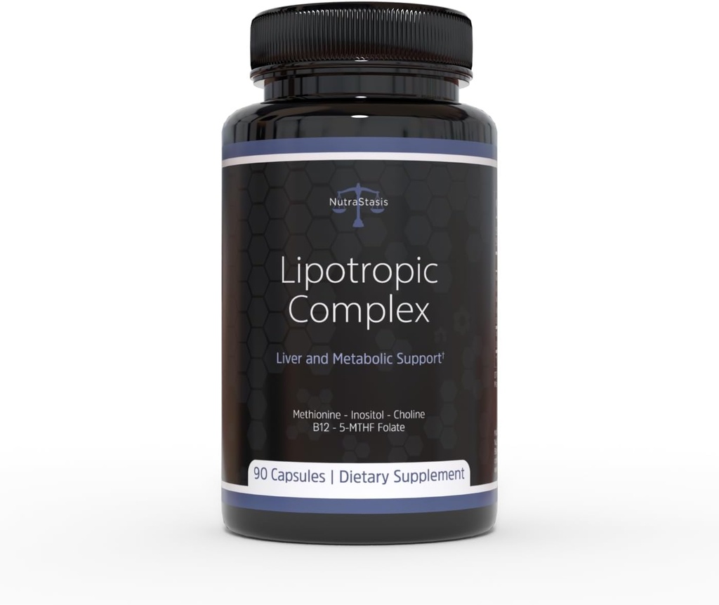 Lipotropic Complex MIC B12 - 甲基化B12,B9,Inositol Choline Methionine - 肝脏支持和解毒,代谢支持,体重损失,荷尔蒙平衡