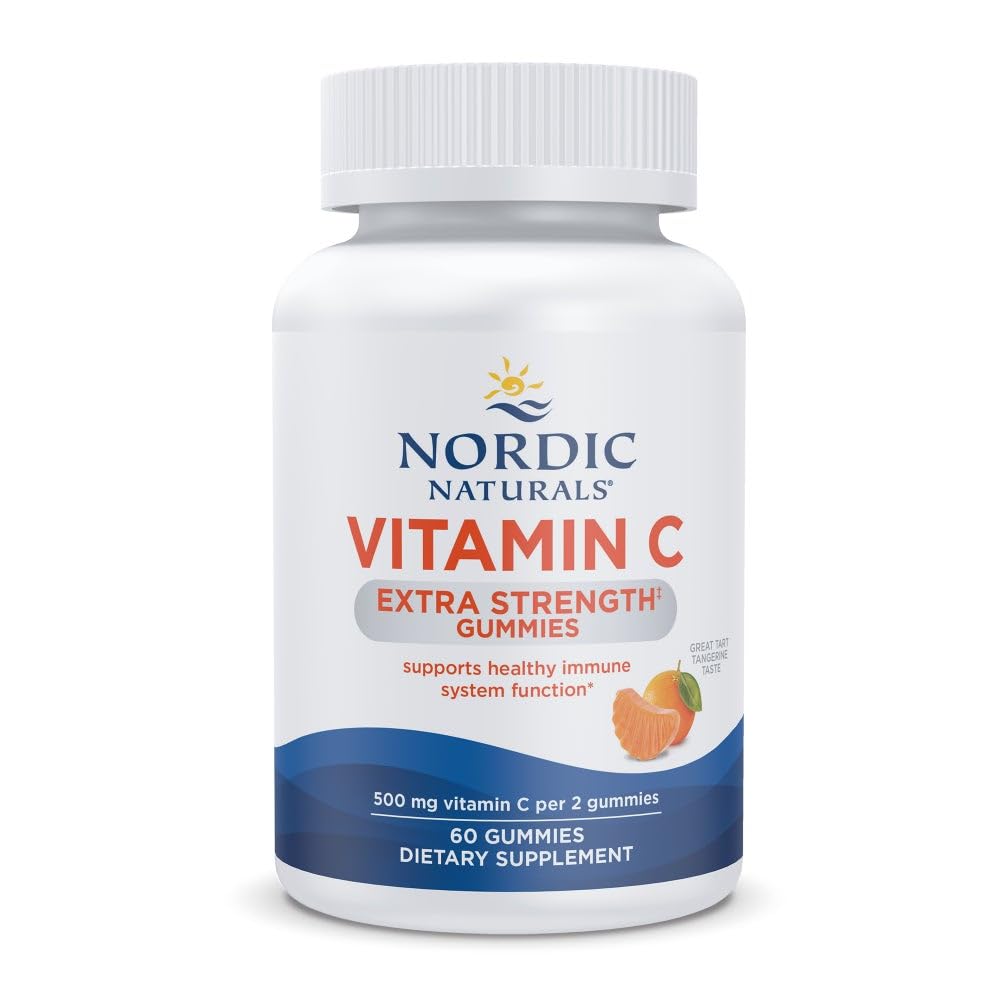 北欧天然素维生素C 外加强固醇 - 丹格琳Flavor - 60 古米素 - 500 mg Vegan Vitamin C 补充素 - 低硫醇 - 支持 - 30 服务