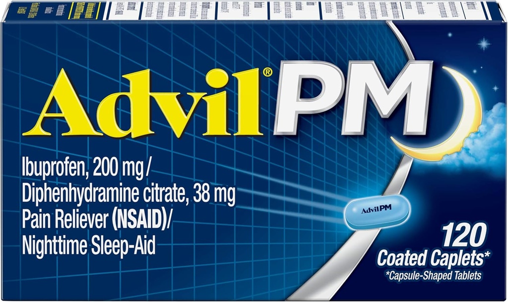 缩写:PM Caplets 120 ea(第3包)