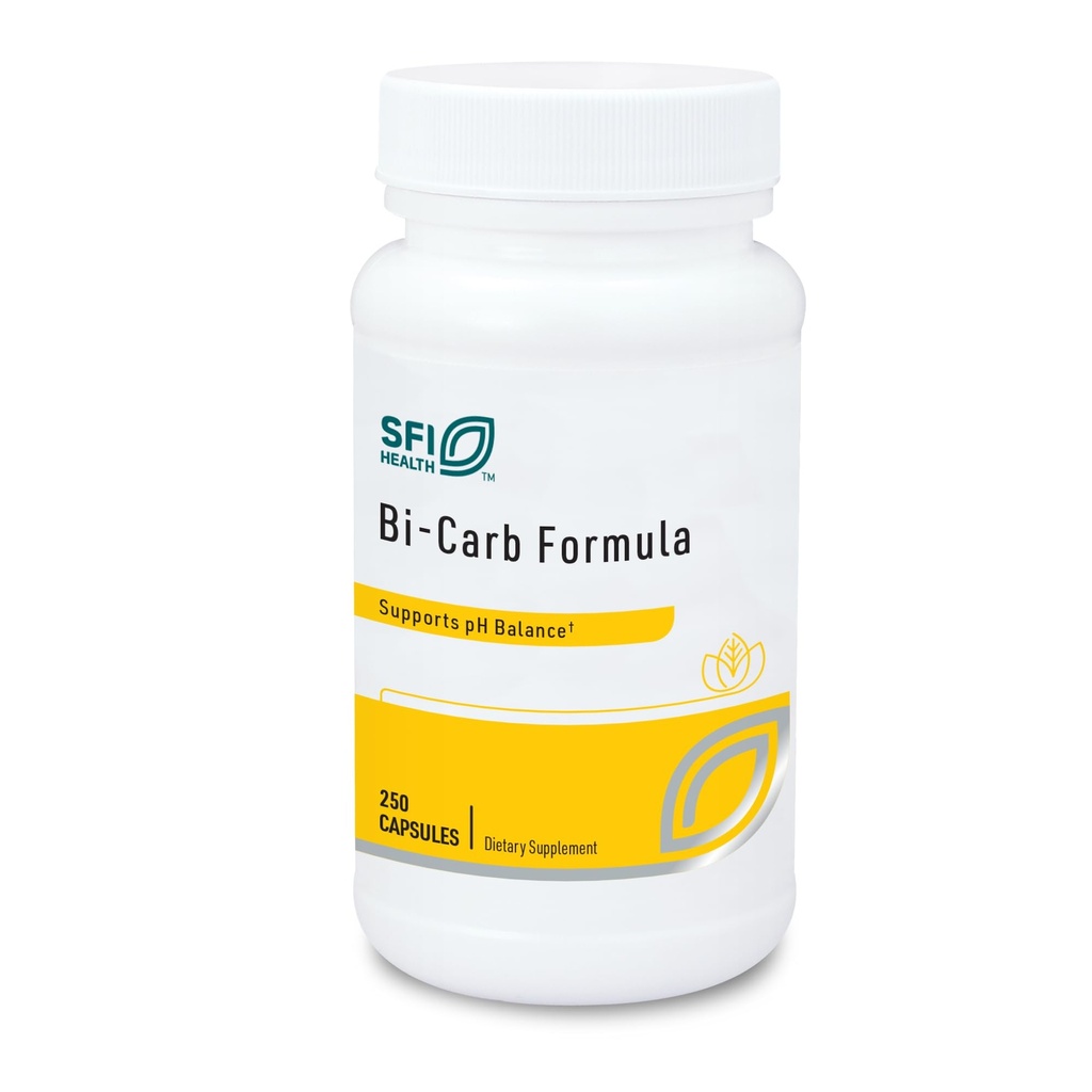 SFI 健康双碳酸钠和二碳酸钾补充剂 - 关键部件帮助维持健康的pH(Acid/Base)平衡 - 肠胃支持 - Bi-Carb公式(250盖)