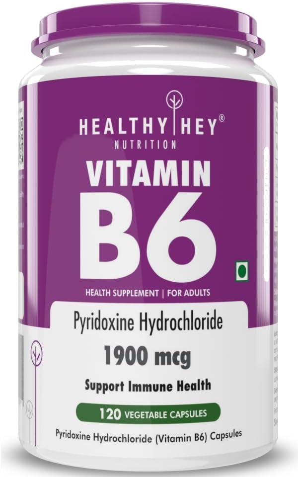 维生素B6 Pyridoxine - 120 Veg. Capsules