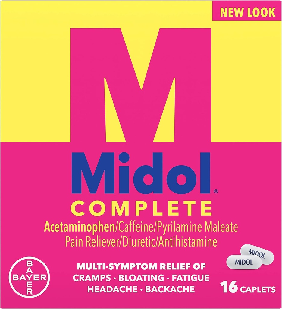 由米多尔制作的Midol Caplets MENSTR MAX/STR 16
