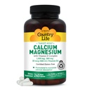 乡村生活目标-含维生素D-复合物的钙镁,1000mg/500mg/10mcg,240 Vegan Capsules, 认证格吕滕自由,认证格温,认证非GMO验证