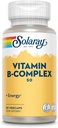 SOLARAY维生素B 复合体 50 mg - 细胞能量维生素 - 代谢和神经健康支持 维生素B12,维生素B1,B6,Niacin,叶酸,生物素和其他B维生素 - Vegan,50 Veg Caps