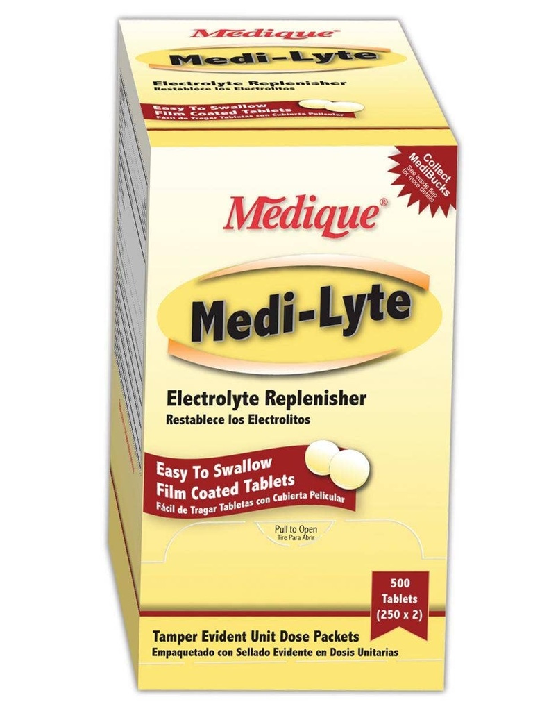 Medique MP030-33 Medi-Lyte热救护药,能力,量,标准,白色(包50)