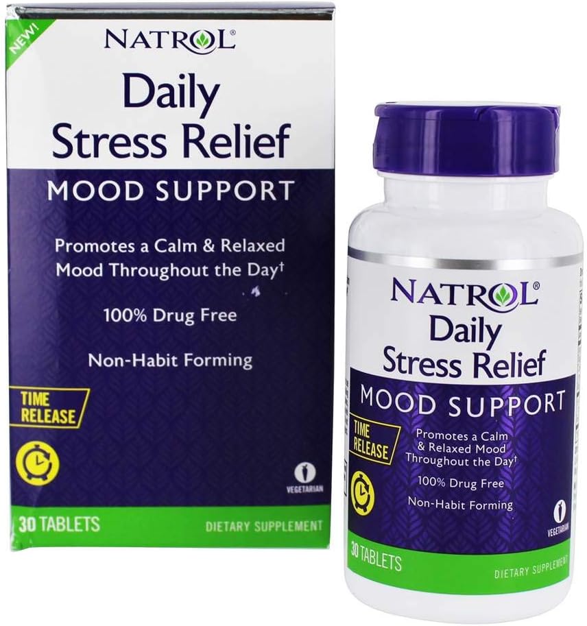 Natrol Daily Relief 100 mg, 饮食补充, Mood + 压力, 30片, 30天供应
