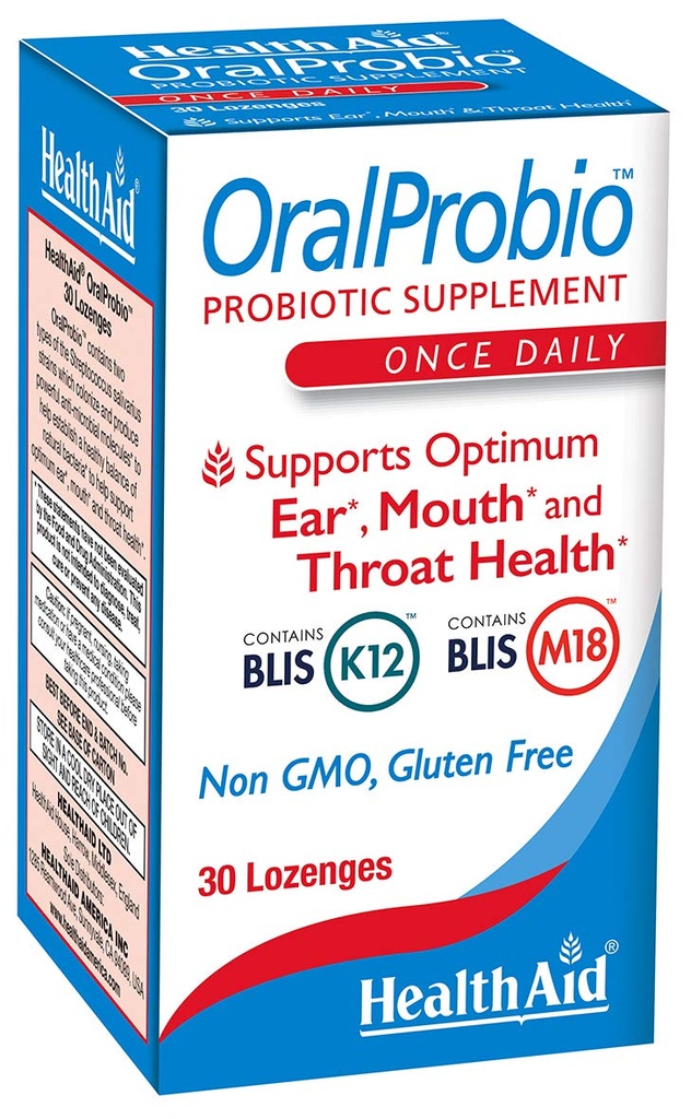 口服Probio 30ct,Once Daily Chewable Tables,支持优化耳,嘴,和喉部健康,非转基因O,Gluten Free,Peppermint Flavor,包含BLIS K12 & M18