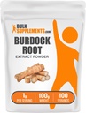 Bulk Assupports.com Burdock 根提取粉 - Burdock 根粉 - 草药补充剂 - Vegan & Gluten Free, 每服1克, 100g (3.5 oz) (Pack of 1)