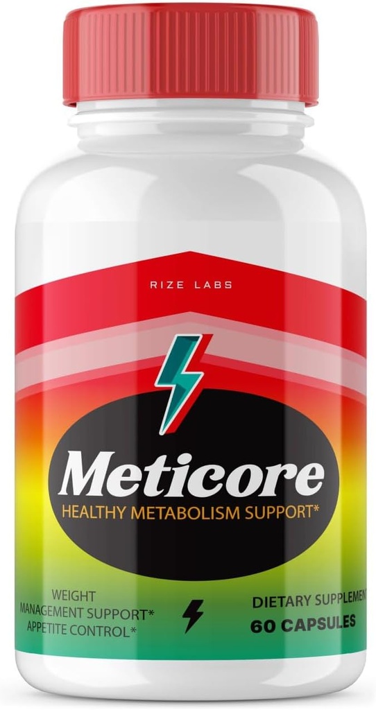 rize 实验室 - Meticore 体重损失补编,全身井盖,用于解锁更健康的生活之路,用于Leaner图(60 Capsules)
