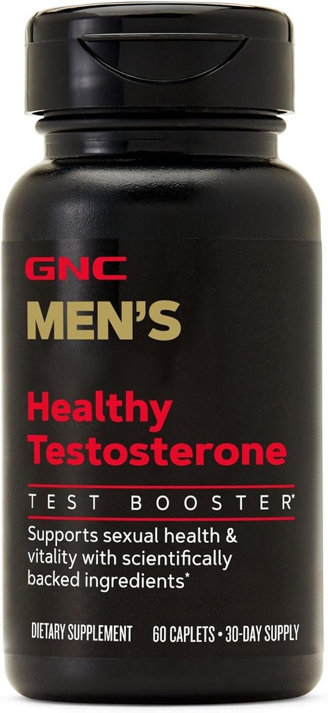 GNC 男子健康睾丸酮、睾丸酮和性健康支助,60卡普