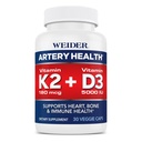 用维生素K2(180mcg)和维生素D3(5000iu),30 Veggie Capsules为心脏、免疫和骨骼提供腹部健康支持