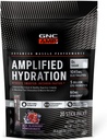 GNC AMP 放大水分 电解 粉末 饮料 混合 增强电解与健康消化综合体 | Acai Blueberry Pomegrant | 20 Counter