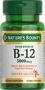 大自然的丰产维生素B12,支持能量代谢和神经系统健康,5000mcg,40个快速溶解片