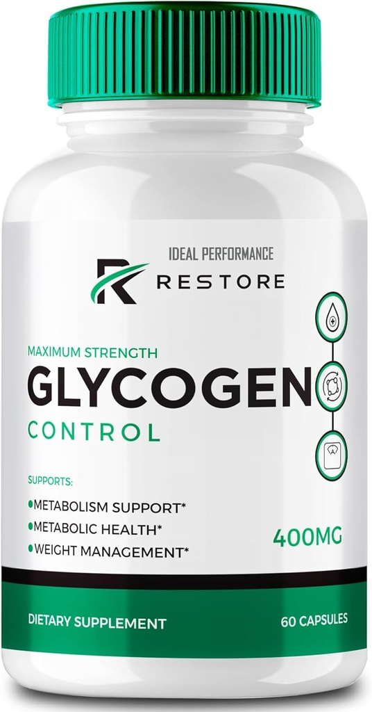 恢复Glycogen Control Capsules, 恢复Glycogen 所有天然公式药丸, 恢复Glycogen Caprol Pills - 最大强度, 恢复Glycogen Capsules 官方公式审查 (60 Capsules)