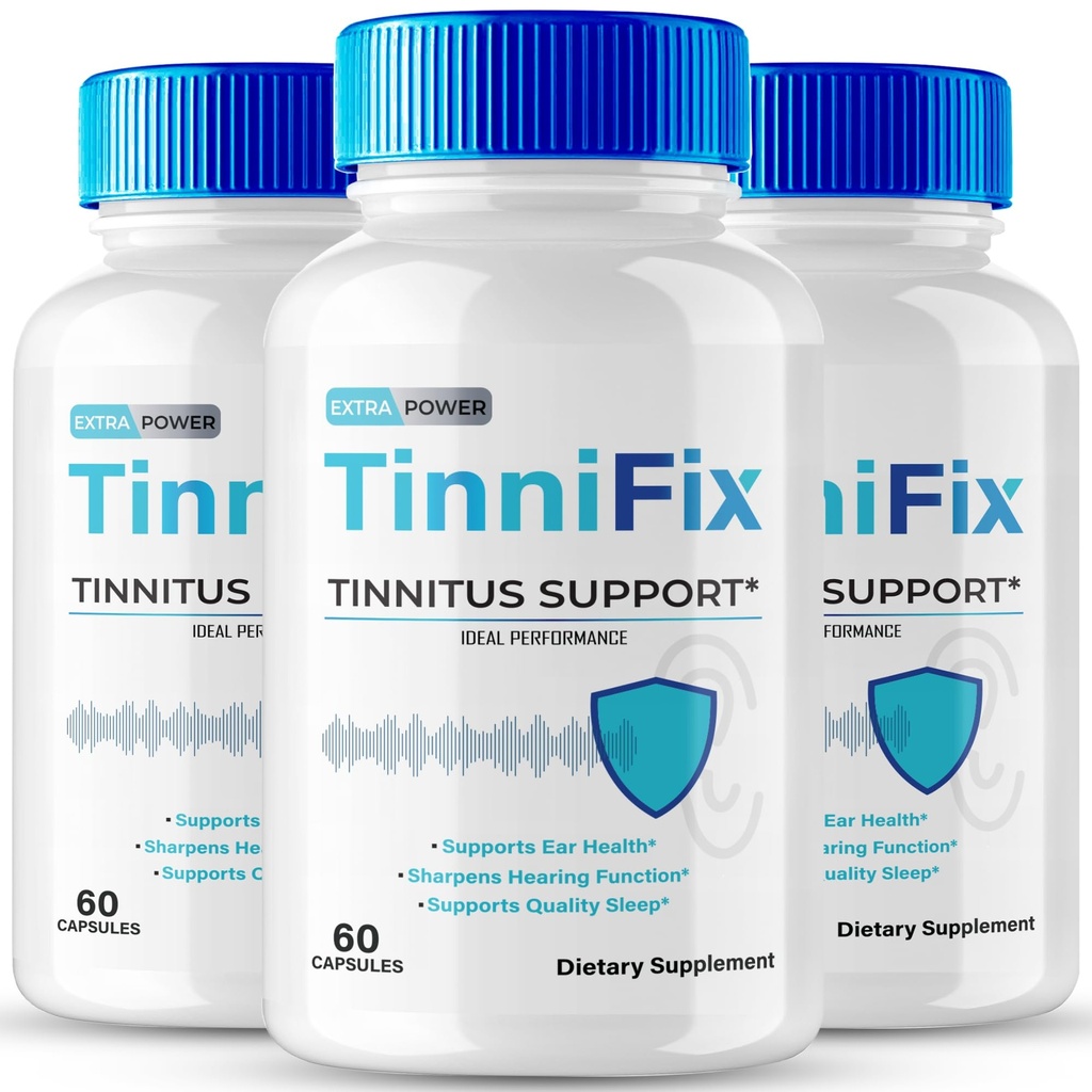 Tinnifix Tinnitus Relief for Ringing Ears Capsules - Advanced Hearing Supplement Support Formula Pills, Tinnifix Pills Maintain Healthy Hearing, All Natural Ear Health, Tinni Fix Reviews (3 Pack)