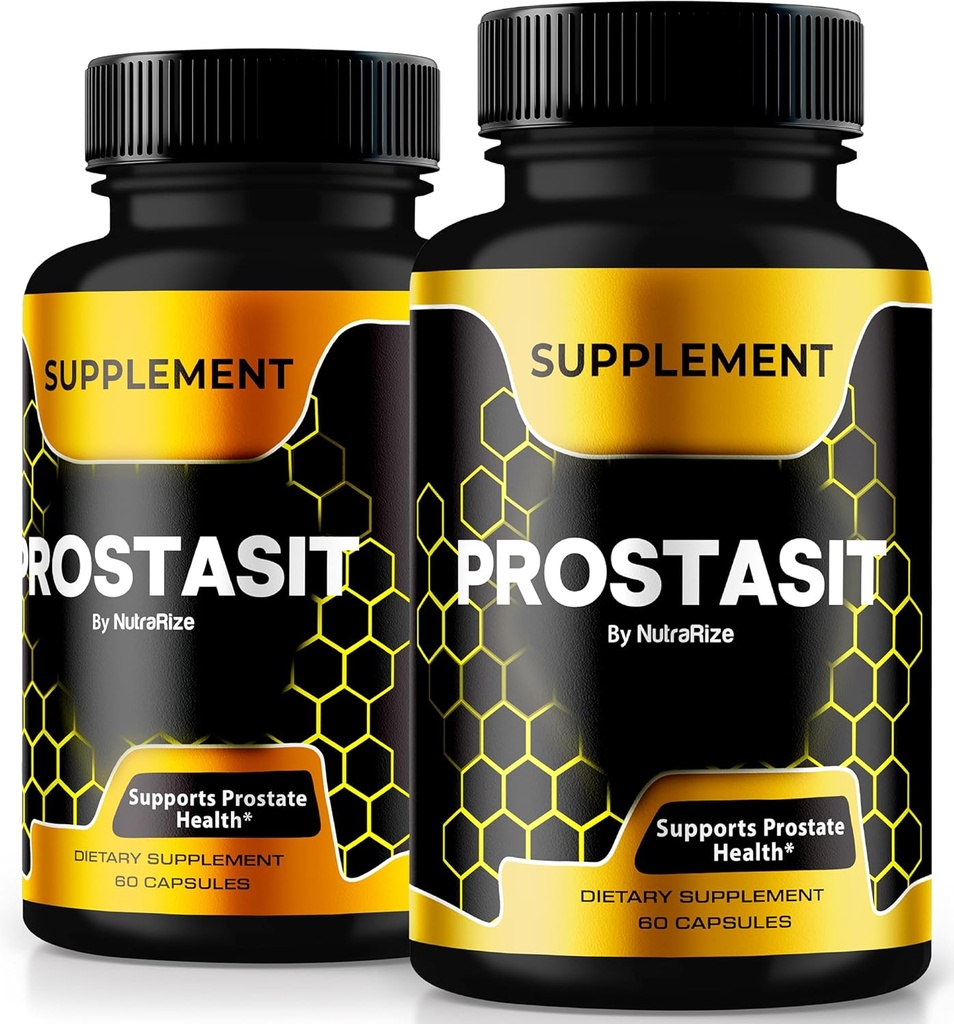(2 Pack) Prostasit Capsules,支持前列腺保健的所有天然精华公式,健康与健康官方补编,Prosta Sit Pastillas Reviews (120 Capsules)