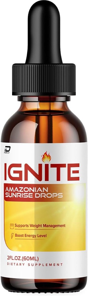 Ignite Amazonian Sunrise Drops - Ignite Sunrise Drops 液体补充, Ignite Drops 高级日常健康支助补充, Ignite Drops Reviews (1 包 - 1个月供应)