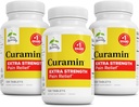 Terry自然Curamin Extrastruction - Curcumin & Boswellia 健康循环支持 - 支持关节,肌肉健康和内啡碱生产的图尔克补充剂 - 120片(包3)