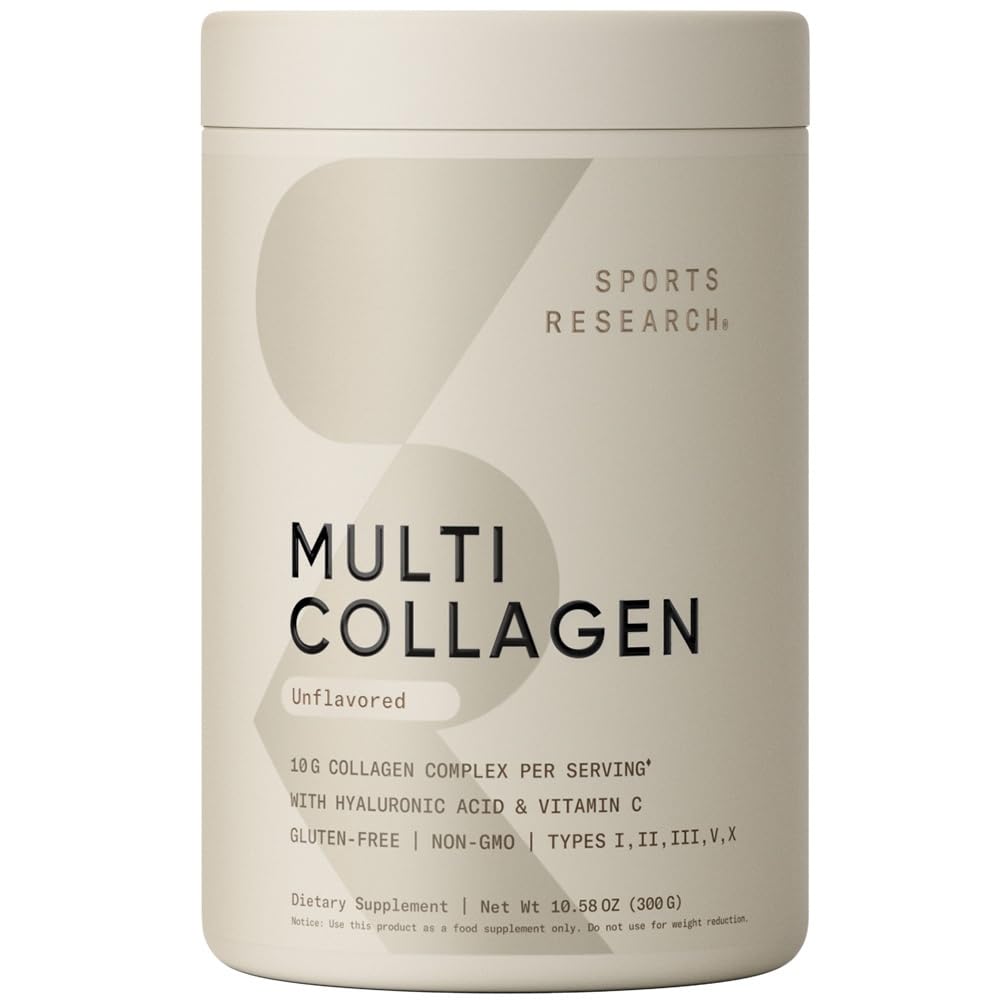 运动研究 多科拉根蛋白粉(一级,二级,三级,五级,十级) 含Hyaluronic Acid + Vitamin C → 5 类基于食物的科拉根,30种服药(未尝)
