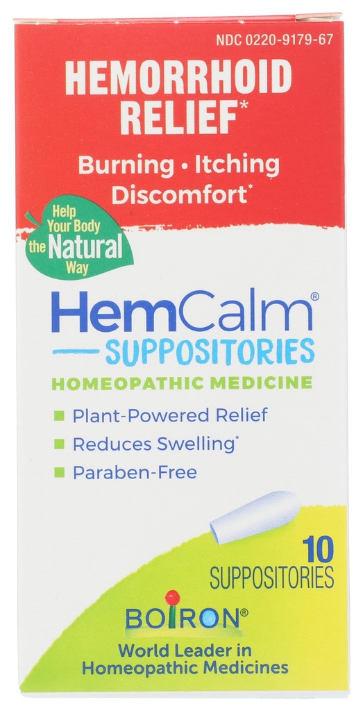 Boiron HemCalm 治疗疼痛、痒、淤痛或不适的痔疮的假设 -- -- 10项