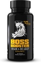 Bossman Boss Booster Supplement – 60 Capsules – MSM 和 10,000 MCG 男子生物素生长维生素 – 30日供应