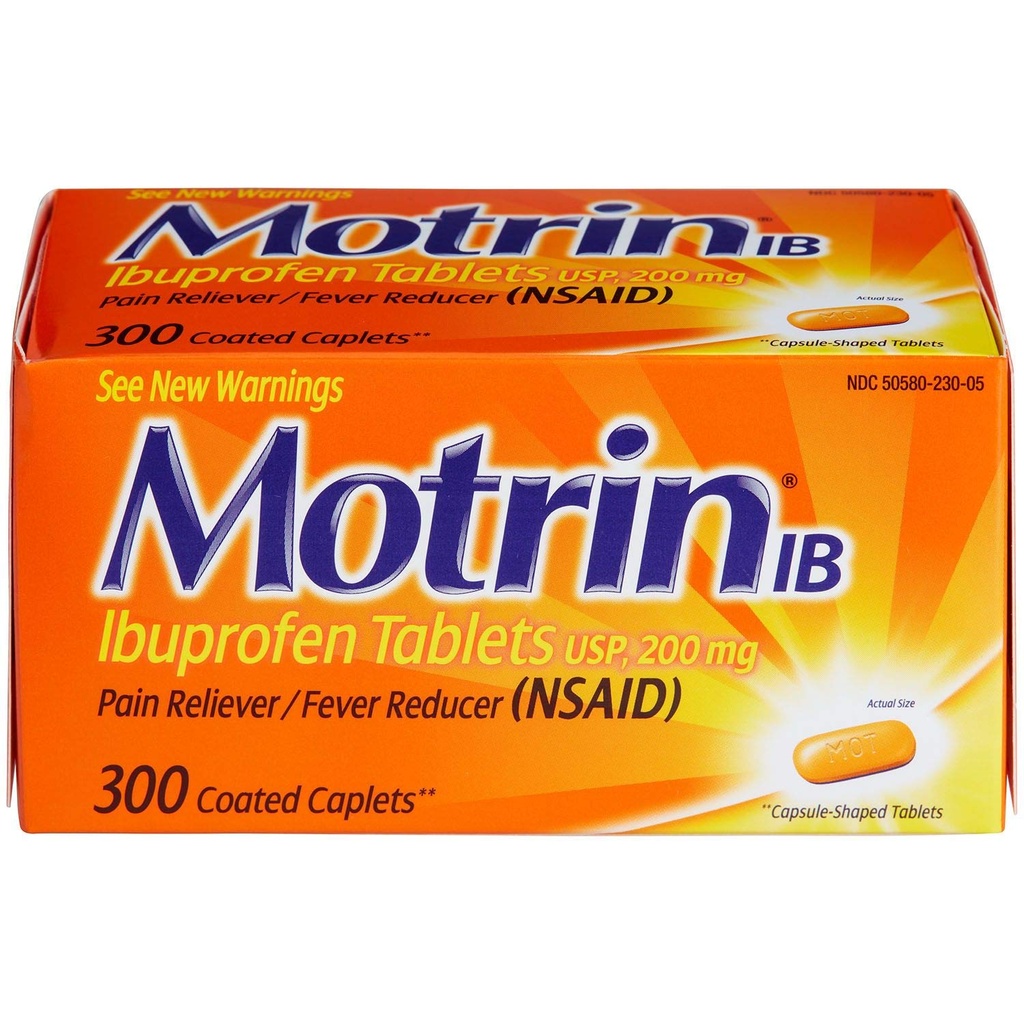 Motrin Ib Ibuprofen 板块 疼痛 发烧 救世主:300个加合卡片