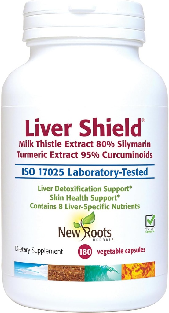 新ROOTS HERBAL Liver Cleanse Detox & 修补补充品,8-in-1 奶酪配方, Curcumin, Artichoke, Dandelion, Red Beet, Radish, Schizandra, Fatty Liver Supports (180 Capsules)
