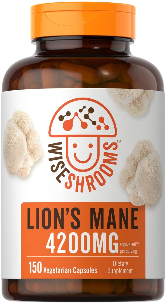 Carlyle Lions Mane Supplements 4200 mg → 150 Count → 蔬菜、非GMO、Gluten Free → 智囊馆