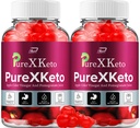 PureXKeto ACV Gummys 饮食补充 - PureX Keto Keto ACV Gummys 配苹果苹果苹果醋和石榴汁,纯X Keto Gummys 评论,高级重量管理(2包 - 120 Gummys)
