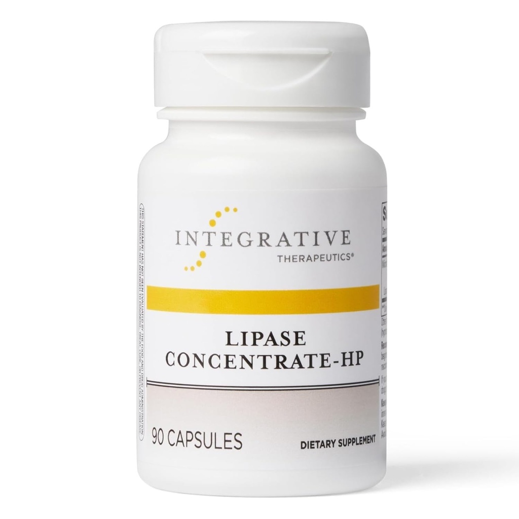 综合疗法 Lipase 集中治疗-HP - 脂肪消化的酶补充剂 - 营养吸收和GI Tract 健康支持 * - 无乳品和Vegan - 90 Counter(45种服务)