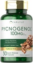 Carlyle Pycnogenol 100mg | 30 Capsules | 法国海洋松木条提取 | Pinus Pinaster | Non-GMO 和 Gluten 免费补编